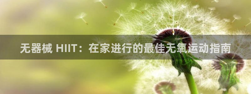 尊龙凯时贴吧：无器械 HIIT：在家进行的最佳无氧运