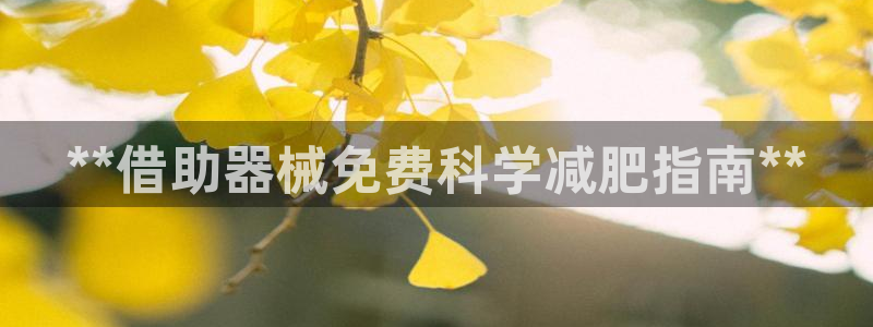 尊龙凯时平台还是万搏好：**借助器械免费科学减肥指南