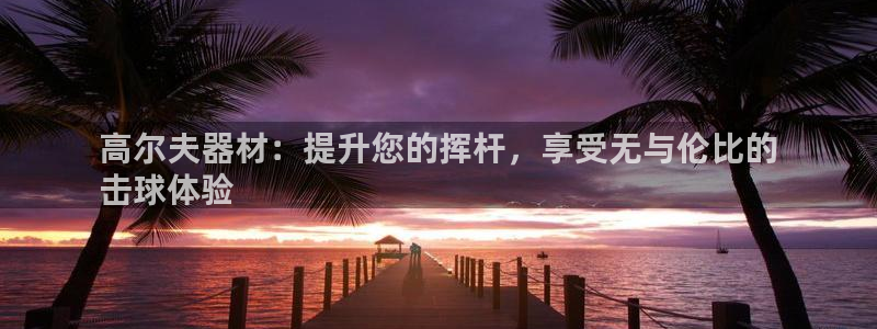 尊龙凯时ag旗舰厅官：高尔夫器材：提升您的挥杆，享受
