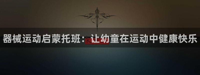 尊龙休闲e站怎么样：器械运动启蒙托班：让幼童在运动中