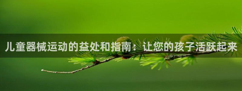 d88尊龙手机登录下载：儿童器械运动的益处和指南：让