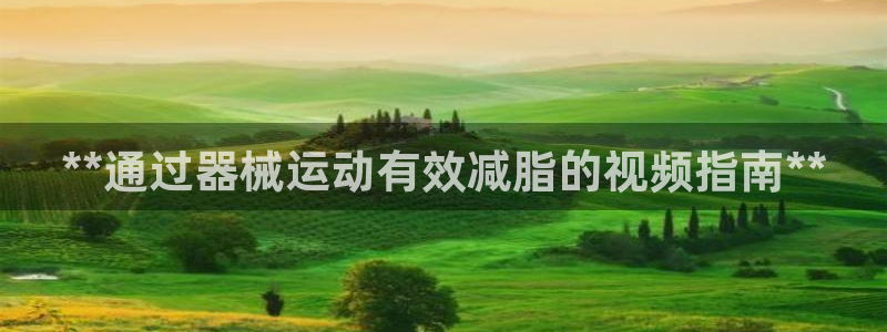尊龙百度贴吧：**通过器械运动有效减脂的视频指南**