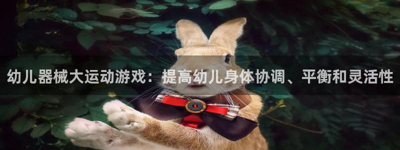 尊龙d88平台登录：幼儿器械大运动游戏：提高幼儿身体协调、平