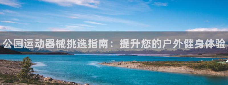 尊龙凯时人生就是搏!官网：公园运动器械挑选指南：提升